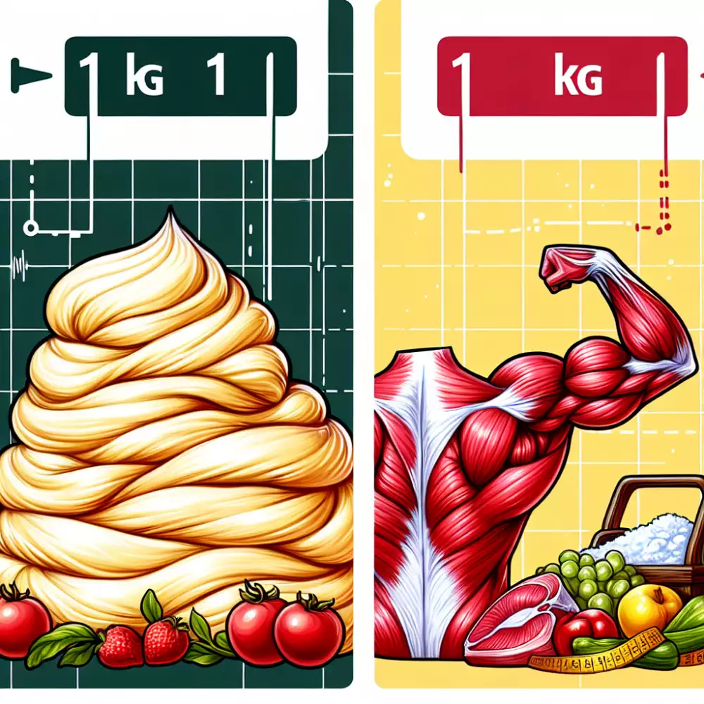 1 kg tuku vs 1kg svalů